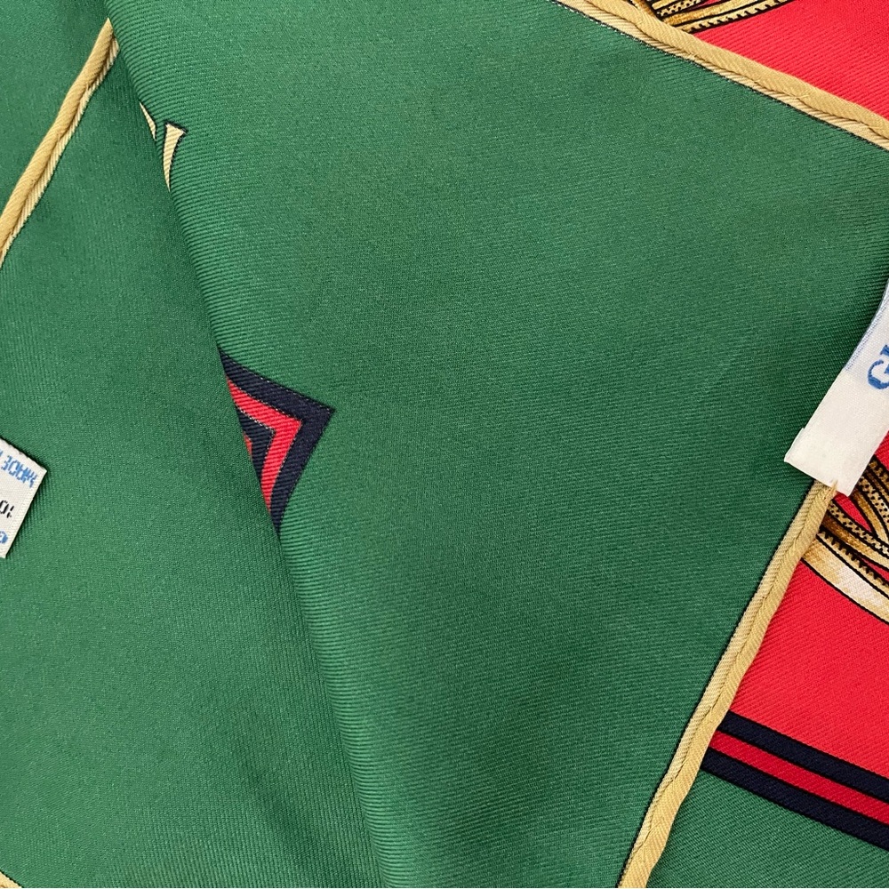 Vintage Gucci Equestrian Print Silk Scarf. - Picture 9 of 16
